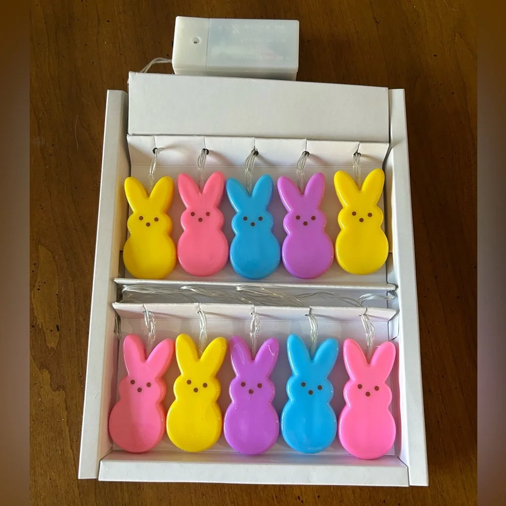 NEW Peeps 10 Bunny String Lights